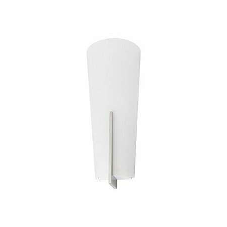KUZCO LIGHTING Single Lamp Wall Sconce With Half Cone Shaped White Opal Glass. 601487-LED